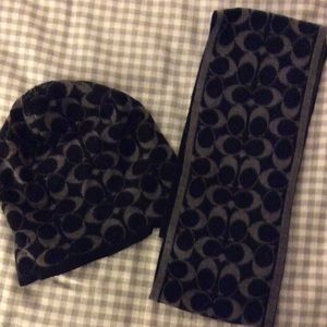 Coach Beanie and Scarf